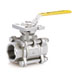 V-Flow Ball Valves,3 pc,VF-158,Body 3 PC,B16.34,Thread End,Slotted Ball,ISO 5211 Directed Mounted,1000psi